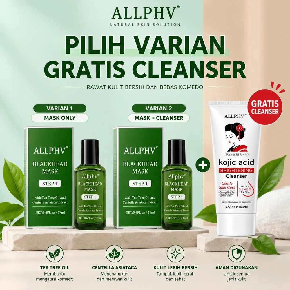 Allphv Blackhead Mask Masker Komedo Step 1
